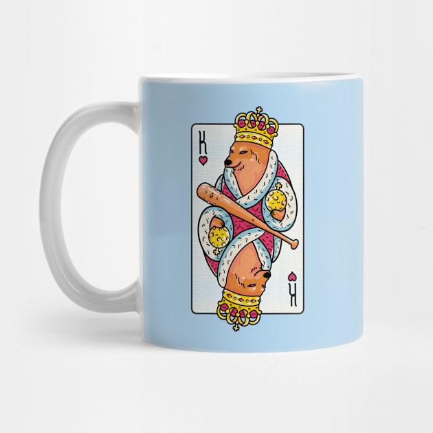 Cheems - The King | King of Hearts Playing Card | Shibe | Shiba Inu by anycolordesigns